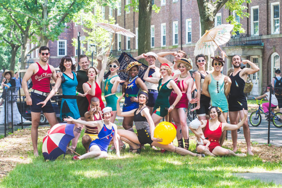 The Bathing Beauties and Beaus Promenade!